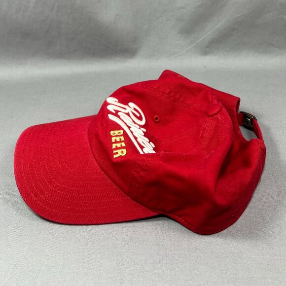 Rainier Beer American Needle Strapback Hat Red Slouch Adjustable USA Dad Mens - Picture 8 of 16